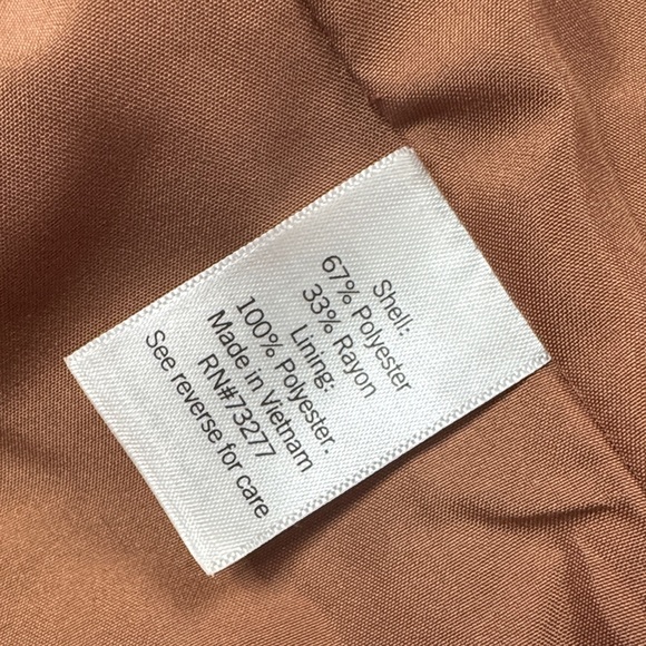 Nine West Plaid Blazer in Orange and Cream with Teal shorts set M - Picture 14 of 16